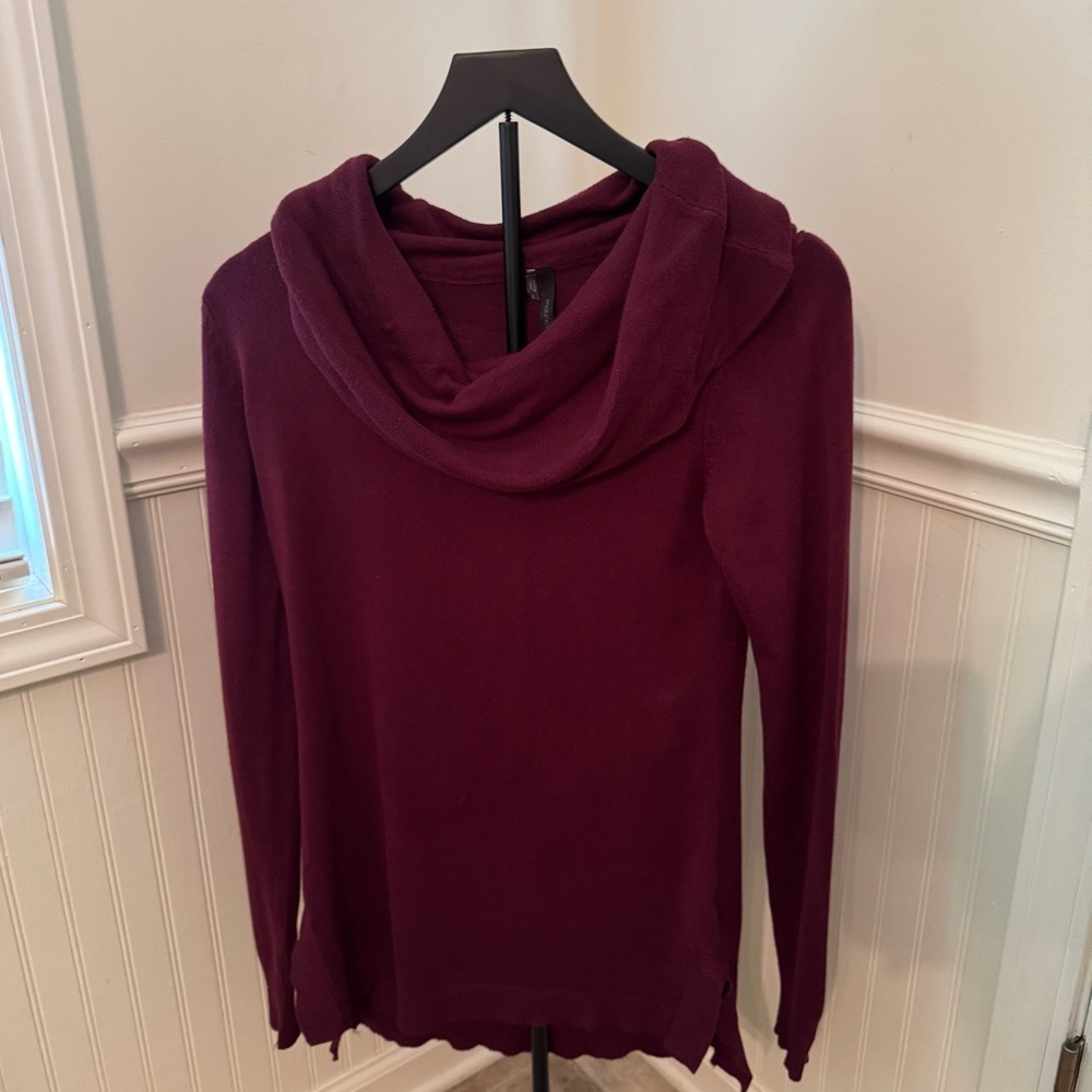 Maurices Deep Burgundy Cowl Neck Sweater